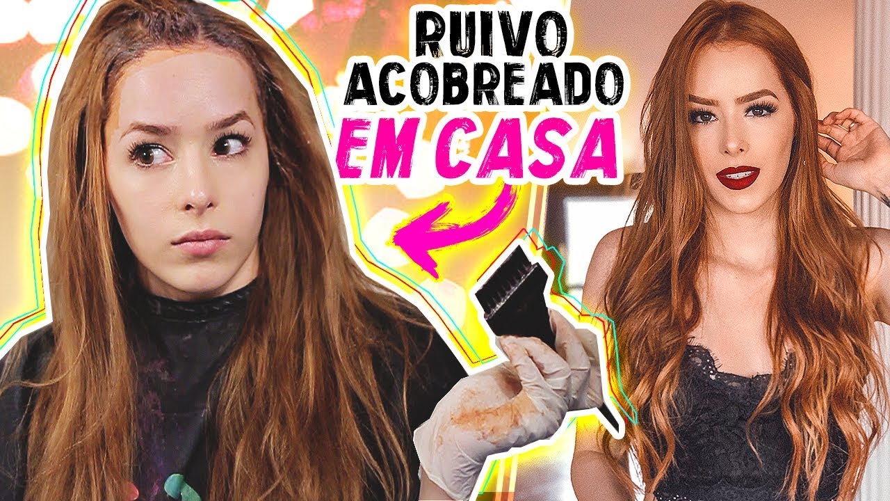 O MEU CABELO RUIVO ACOBREADO