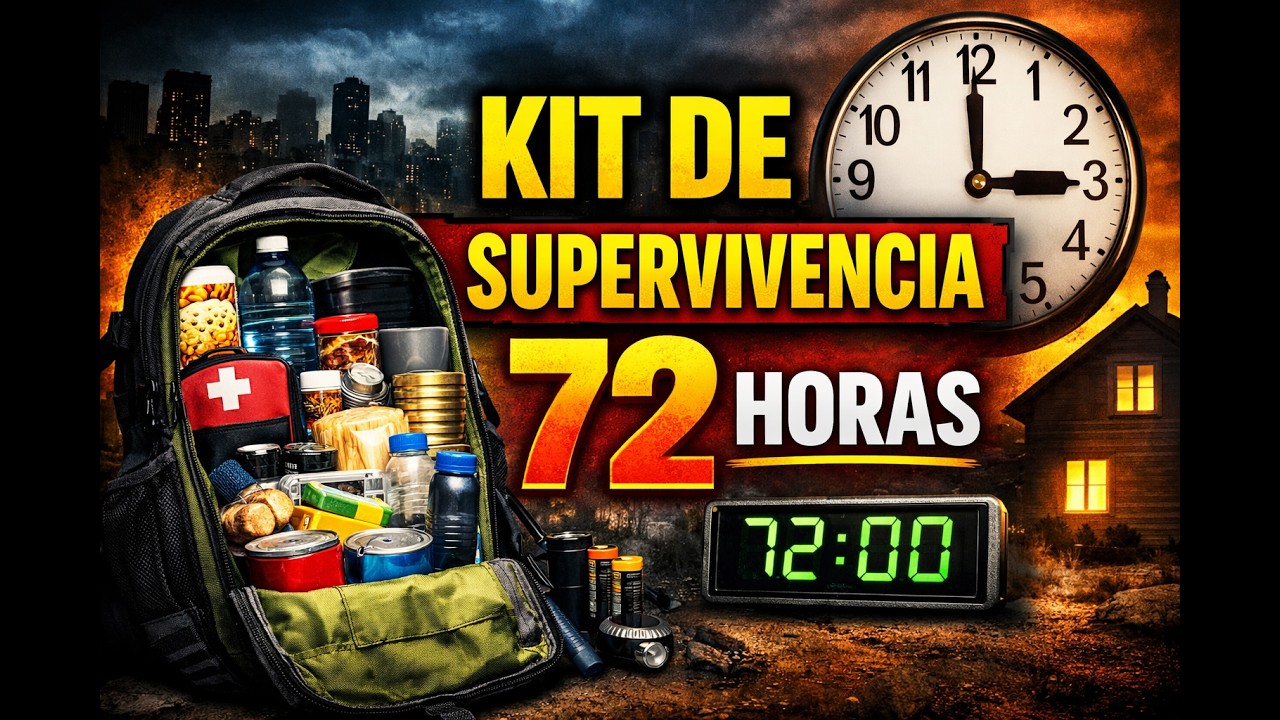 El kit de 72 horas ⏰ que recomiendan los expertos en emergencias⚠️