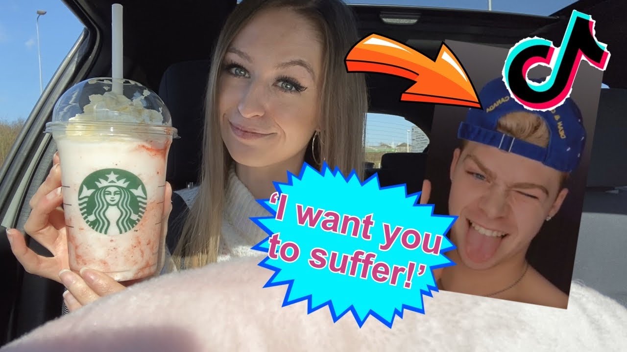 FAMOUS TIKTOKERS choose my STARBUCKS all day!! *OMG*