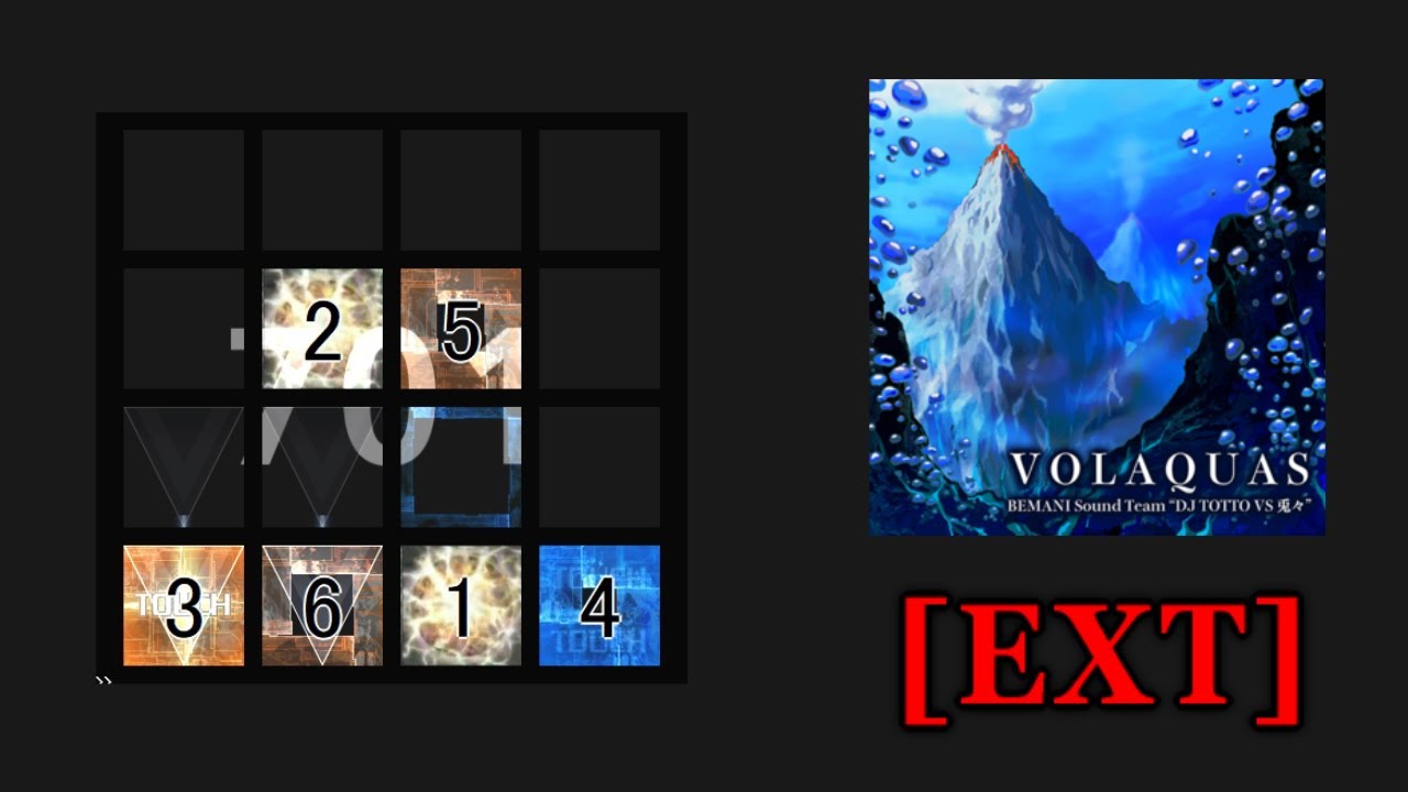 【jubeat Ave.】VOLAQUAS(EXT) 譜面確認(シャッター+ハンドクラップ+同時色分け)