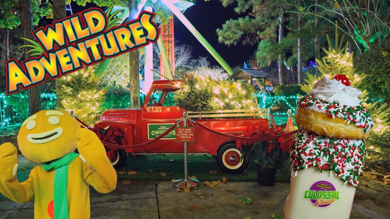 Wild & Bright 2025 at Wild Adventures   FULL Holiday Walkthrough & New Decorations!