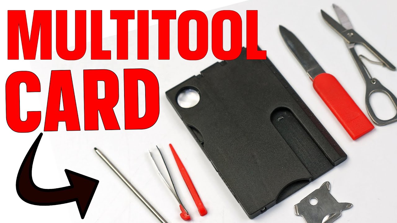 Pocket Survival Multitool Card - Victorinox Swiss Card Clone - Wallet EDC from Aliexpress