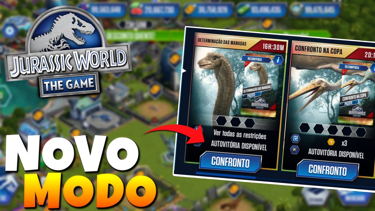 Nova atualização do Jurassic World touxe consigo um Novo Modo de Batalhar muito esperado!!!