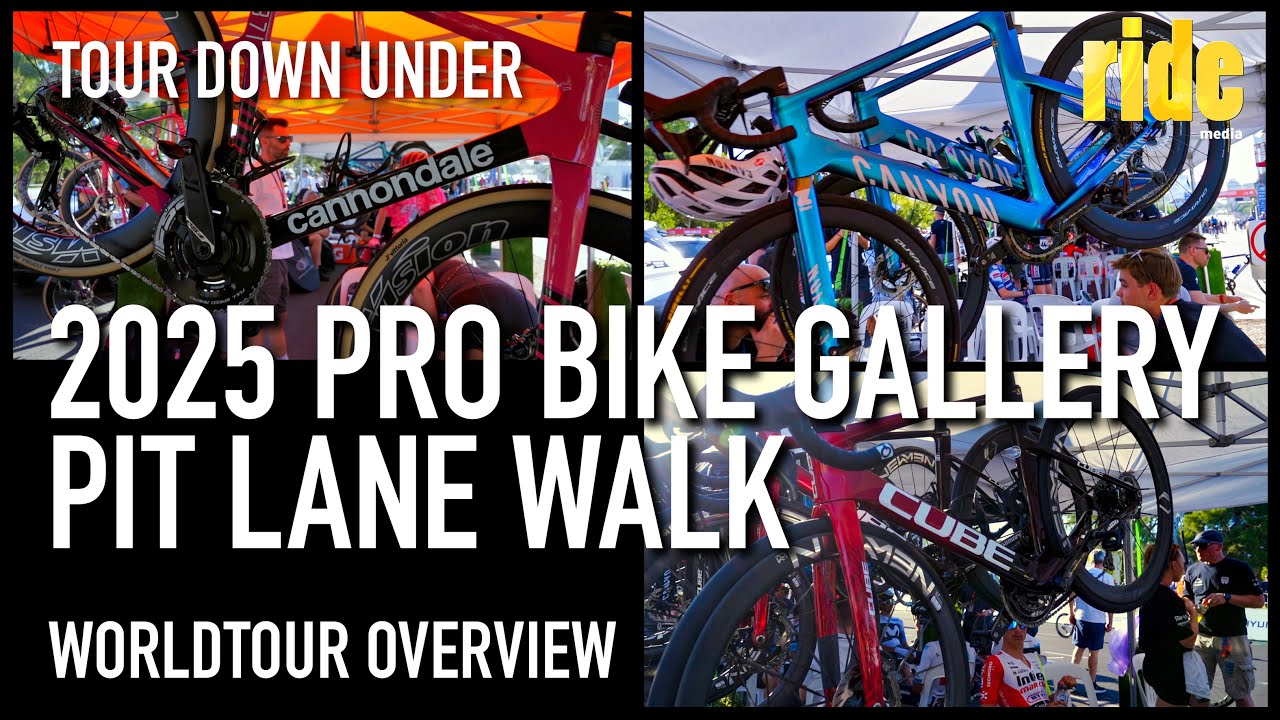 Bikes of the WorldTour (2025): pit lane walk, Tour Down Under – ready for another cycling season