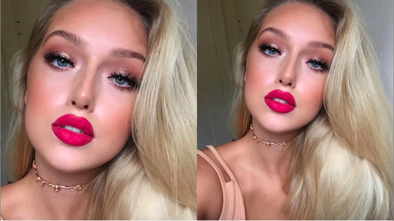 Summer GLAM | Bronzed Eyes, Bright Lips Makeup