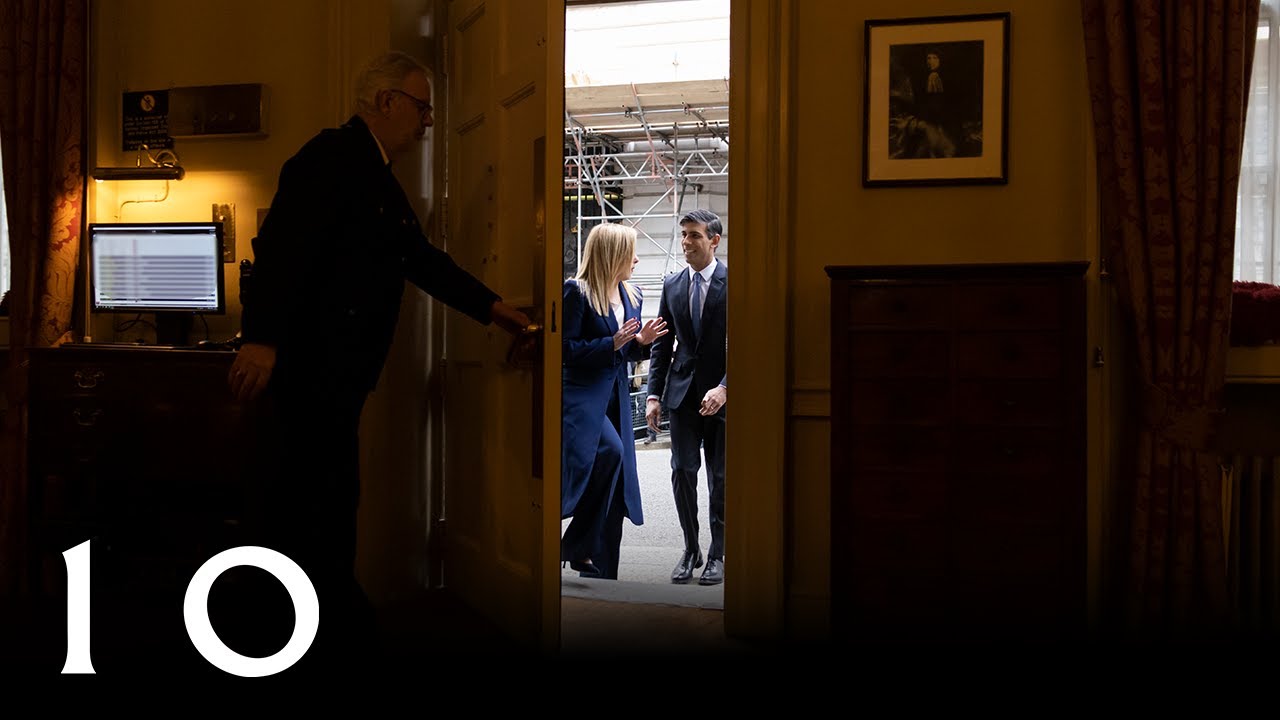 Prime Minister Giorgia Meloni meets Rishi Sunak at 10 Downing Street