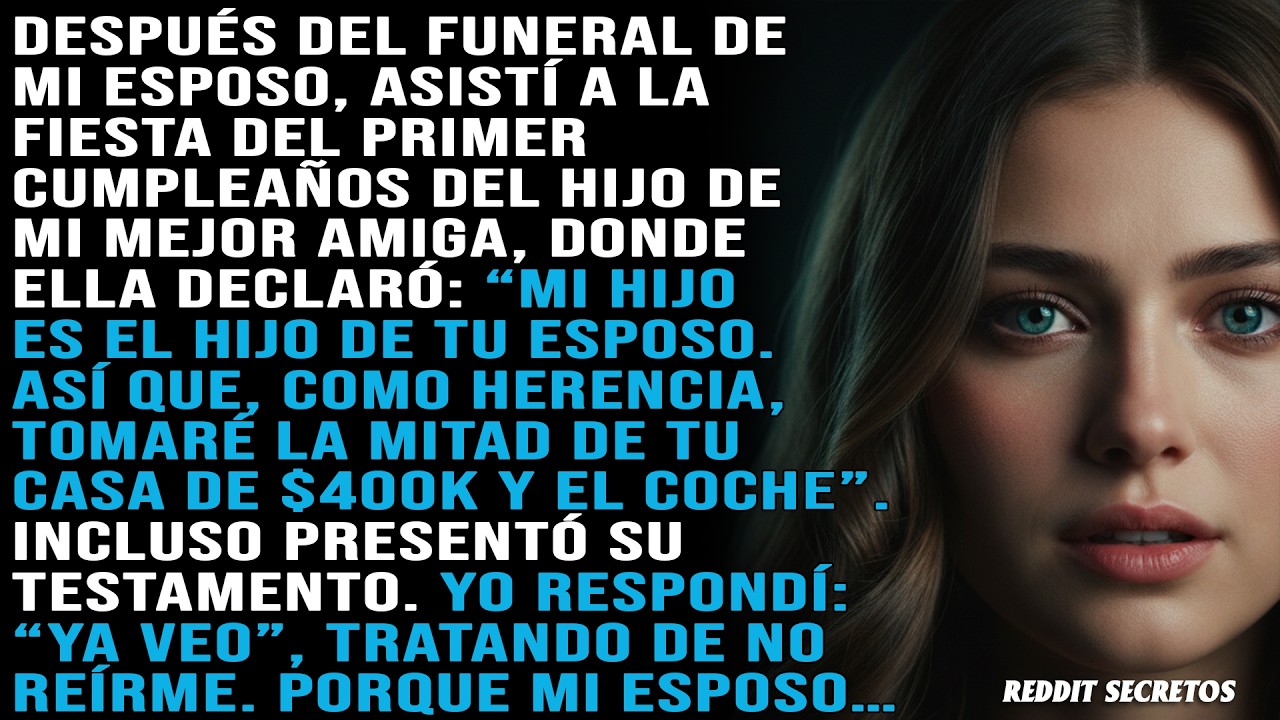 Después del funeral de mi esposo, mi mejor amiga reveló que su hijo era hijo de mi esposo. Ella...