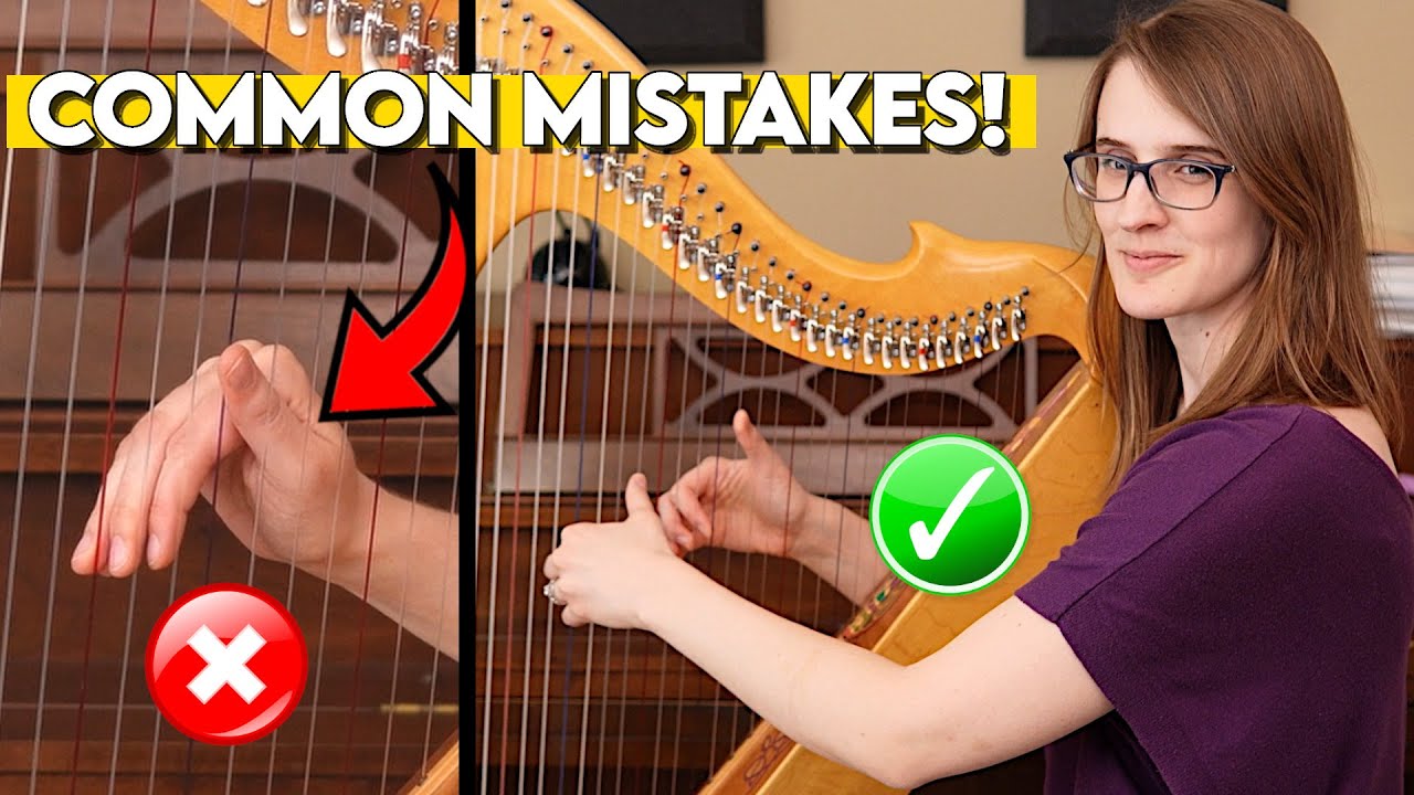 5 Common HAND POSITION Mistakes Self-Taught Harpists Make