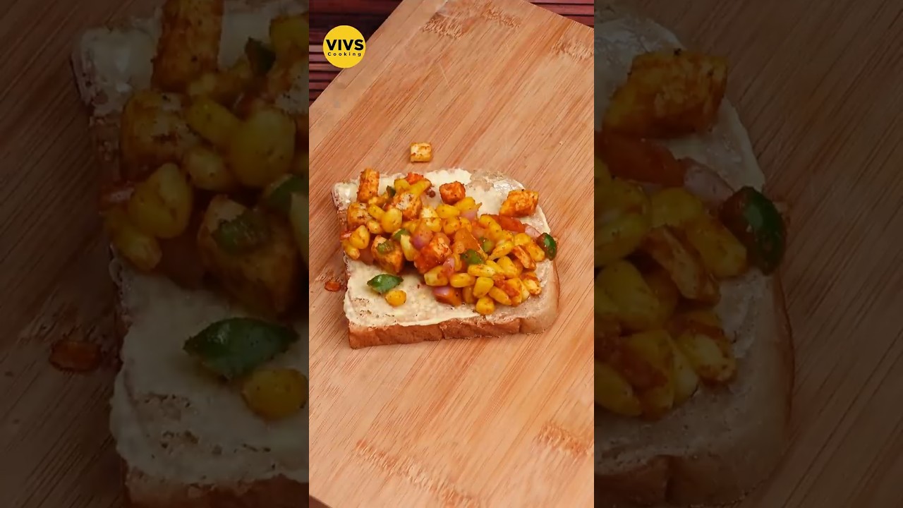 Cheese Corn Sandwich #asmr #shorts #vivscooking
