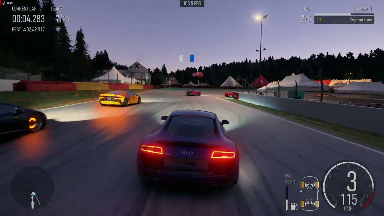 Forza Motorsport 2026 03 09 Audi R8 2013 V10 Plus.Chase camera.PS 5 controller in PC 4K.