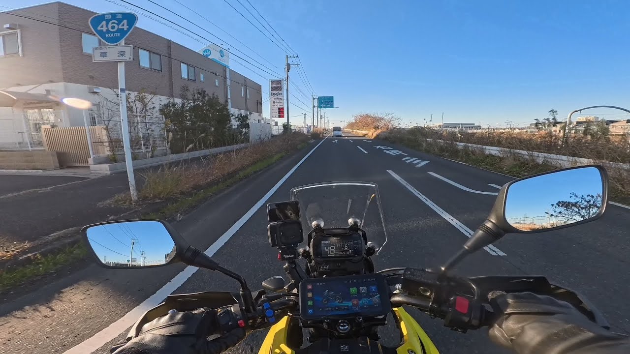 Insta360 GO UltraでVストローム250動画テスト