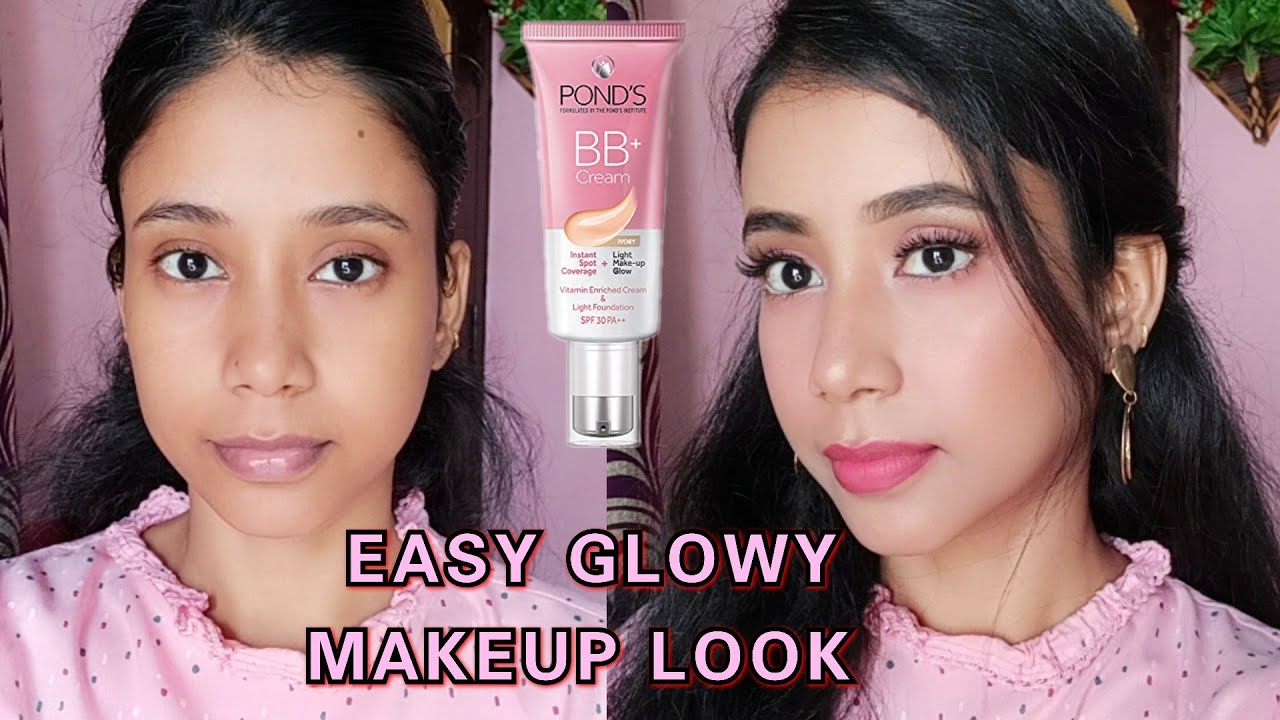 POND'S BB CREAM Base Makeup | Full Face Simple Makeup Tutorial for summer | No Eyeshadow Palette
