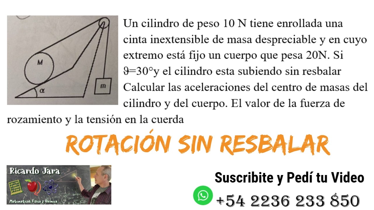 Cilindro que Rueda sin Resbalar