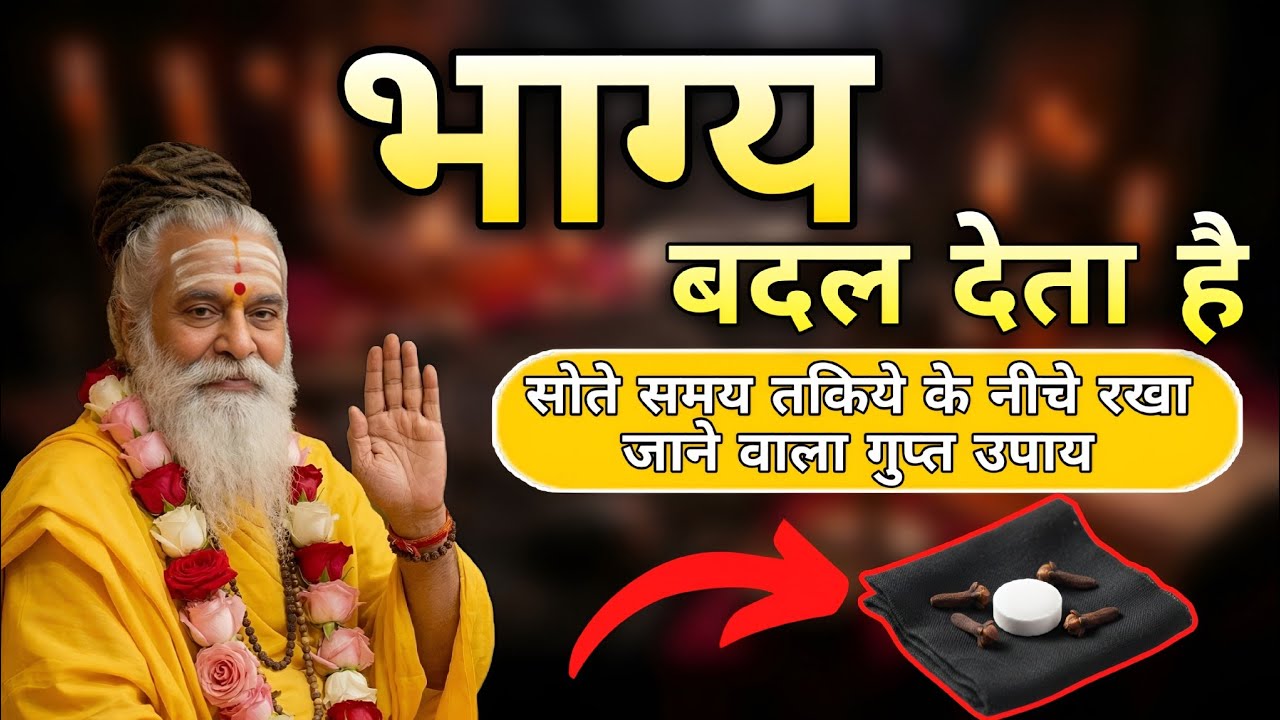 सोते समय तकिये के नीचे रखा जाने वाला गुप्त उपाय जो भाग्य बदल देता है