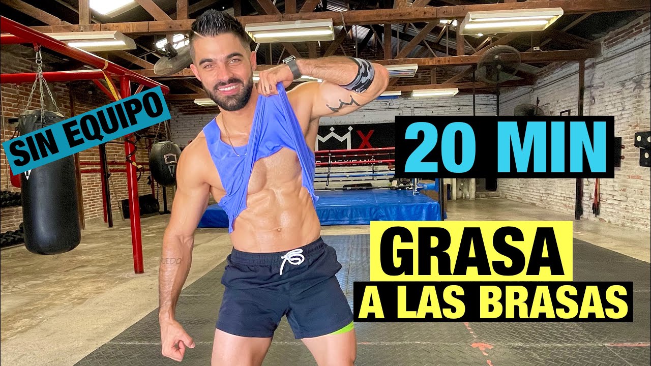 Entrenamiento Hiit Grasa a las Brasas (20 MIN) Ejercicios en casa Sin Equipo