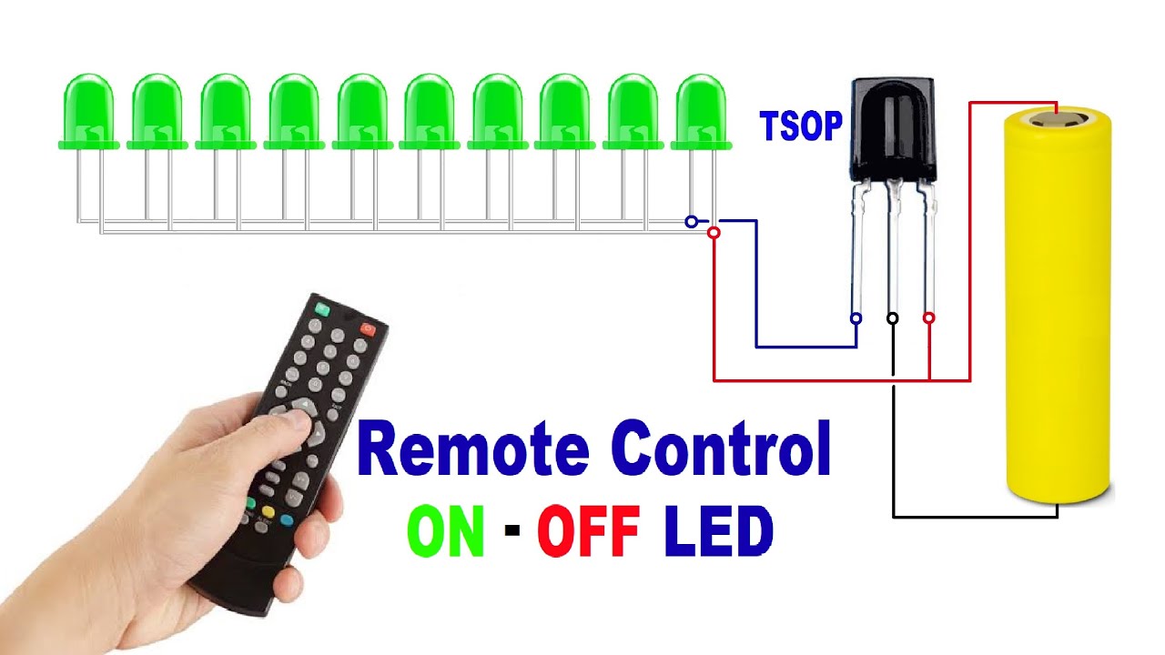 Wireless Remote Control LED..How To Make Remote Control Switch..Remote Control ON OFF Switch..