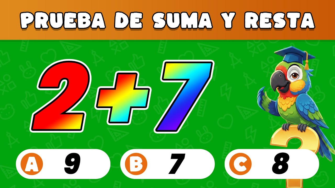 ¡Reto de Sumas y Restas! 🏆 Operaciones hasta el 20 (6-7 Años / 1º Grado)