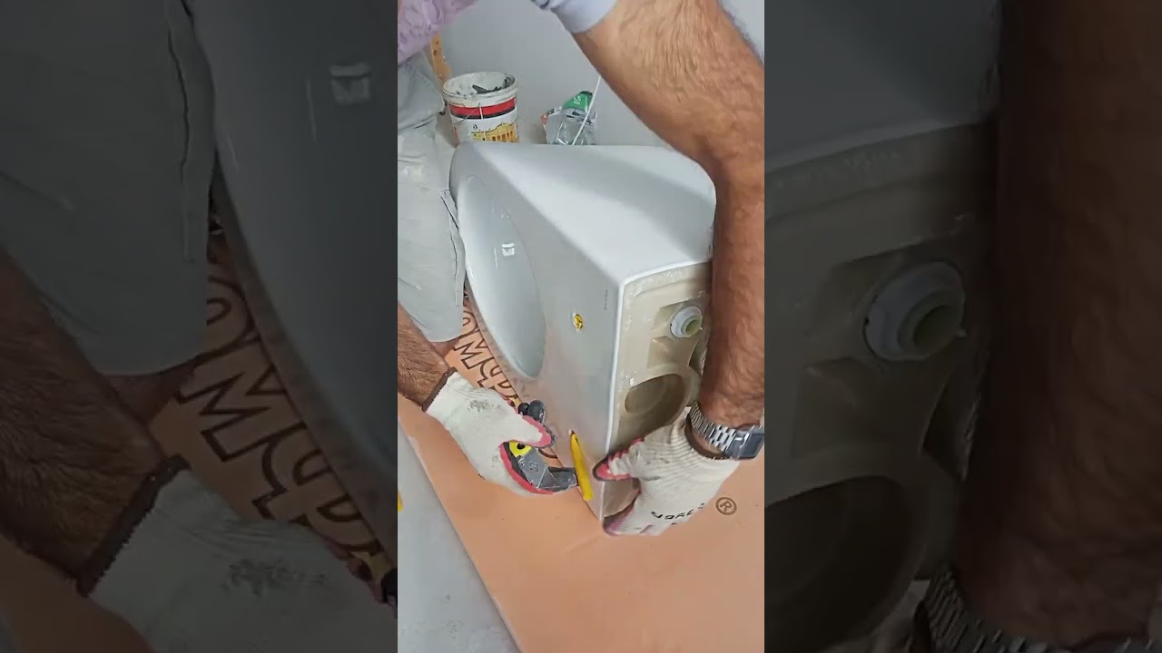 Установка подвесного унитаза