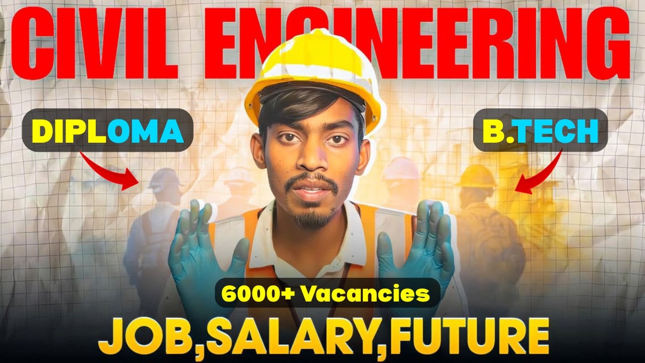 What to do after CIVIL DIPLOMA? 🤔 Govt Job, High Salary & Career Roadmap 2025 | Engineers Must #job