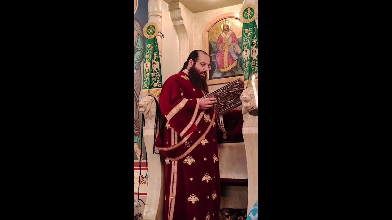 الانجيل المقدس بصوت رئيس الشمامسة سلفستروس من كاثدرائية البشاره للروم الأرثوذكس العبدلي/عمان