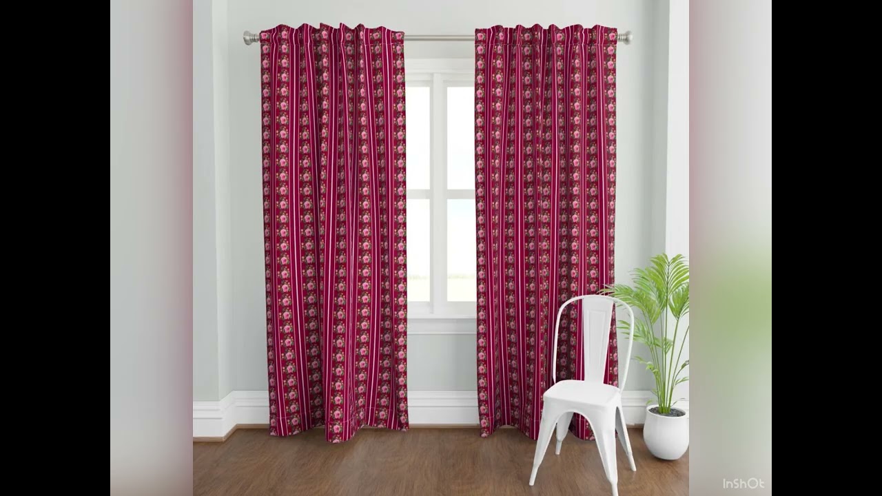 Spoonflower - Pink Roses on Maroon and White Verticals.    8 December 2025