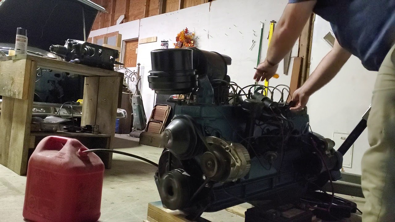 Pontiac straight 8 engine start