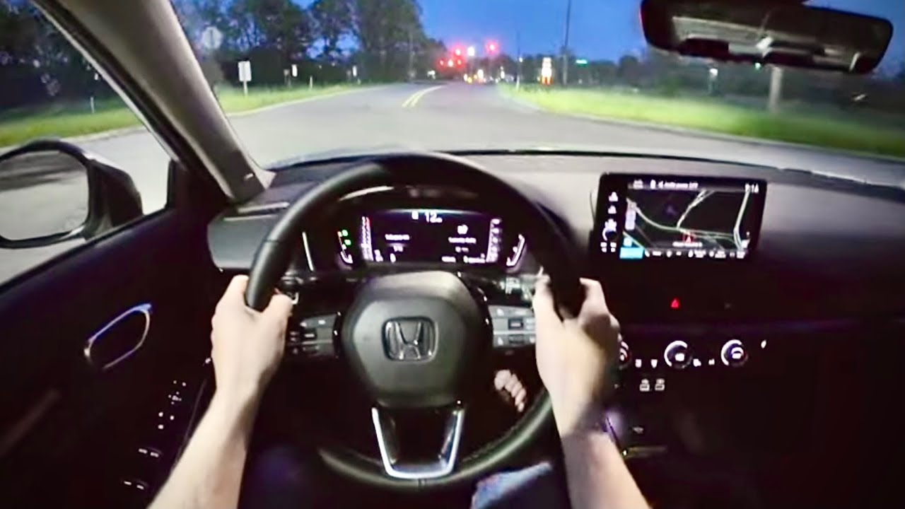 2022 Honda Civic Touring - POV Night Drive (Binaural Audio)