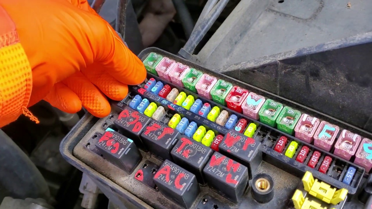 2003 Dodge Ram 1500 AC Fuse & Relay, Condenser Fan Fuse & Relay