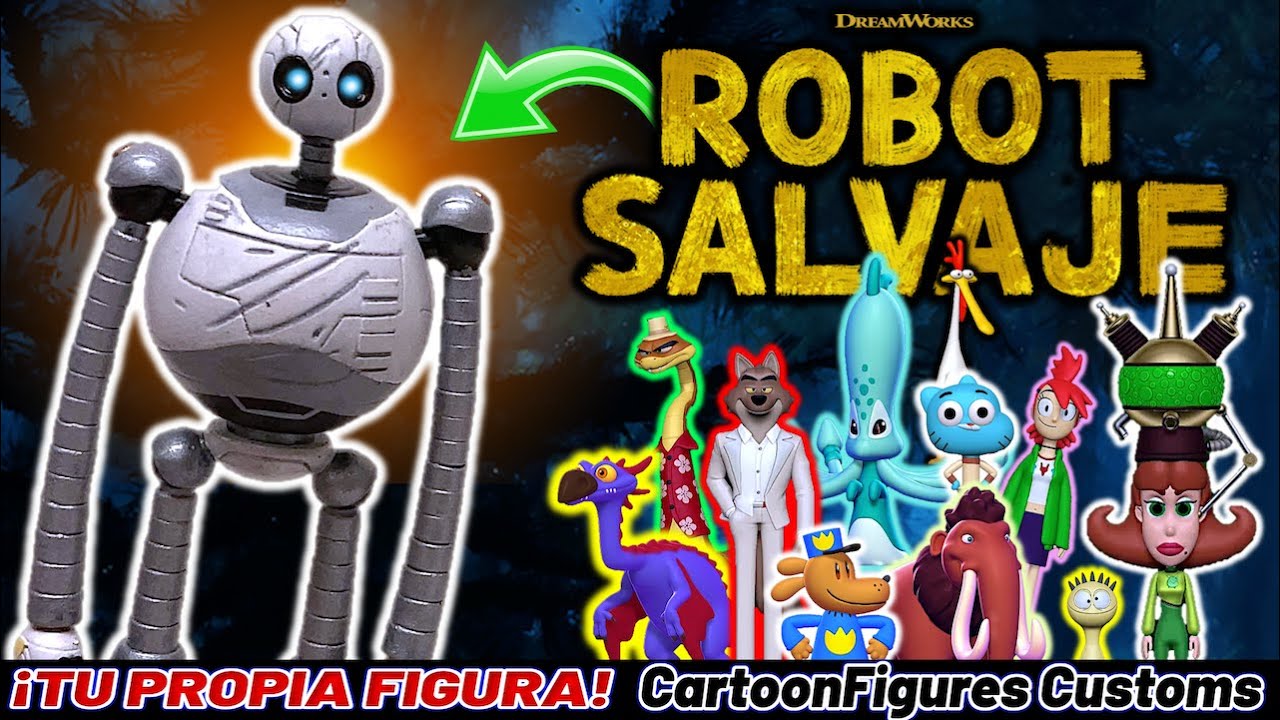C&oacute;mo Hacer Tus Propias FIGURAS Custom - LA ROBOT SALVAJE (ROZ) y CartoonFigures - TOY SHOTS (2024)
