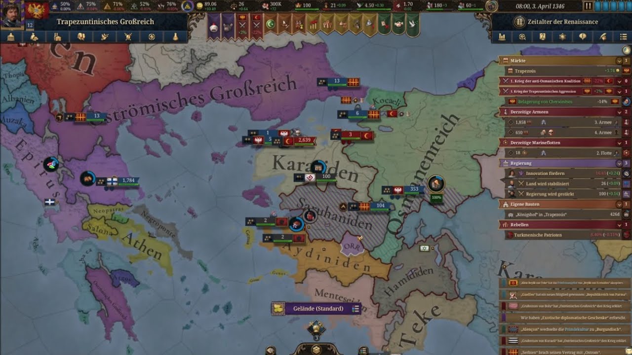 Byzanz wird mutig; Europa Universalis V Trapezunt #2
