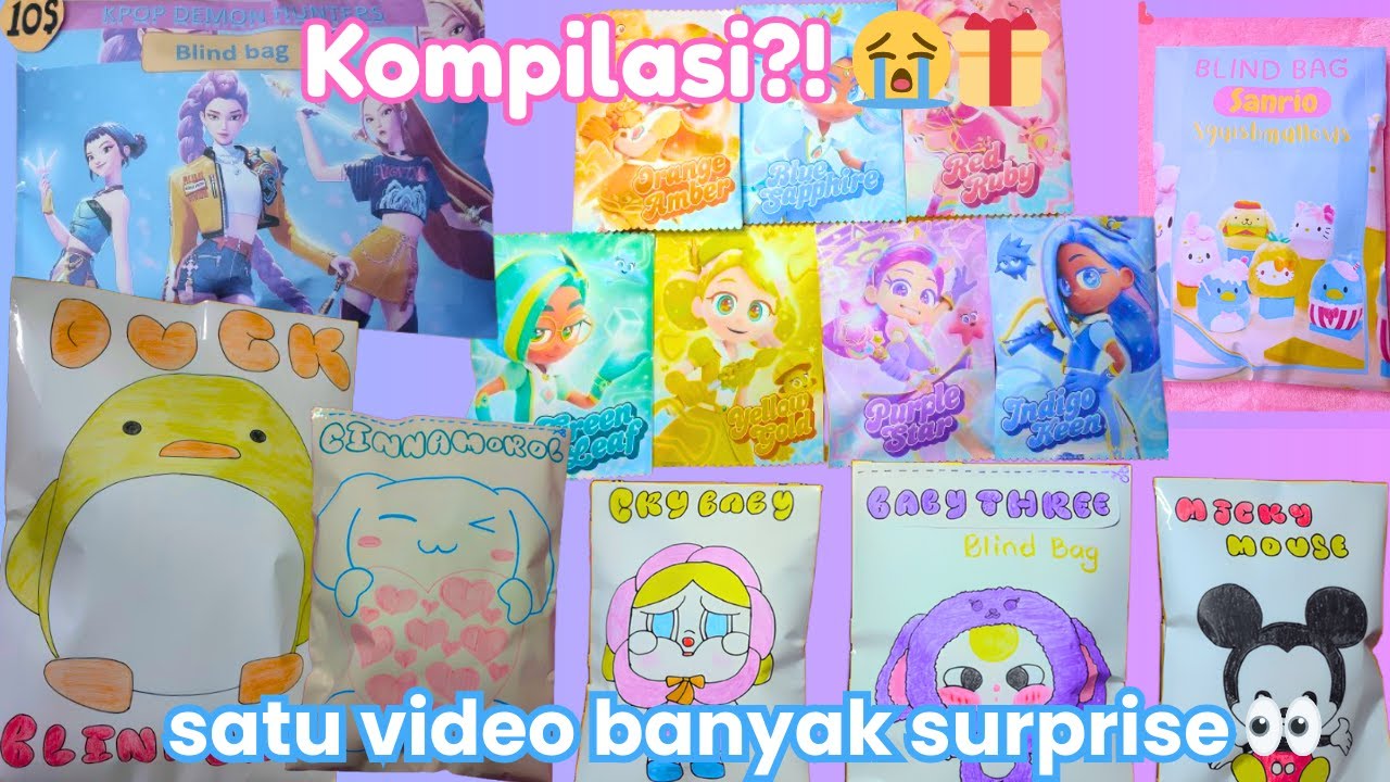 Kompilasi Unboxing Blind Bag | Banyak Surprise dalam Satu Video! ASMR 🎁✨