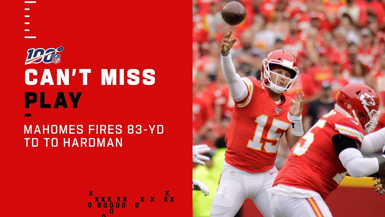 Mahomes Air Mails It to Mecole Hardman for an 83-Yd TD!