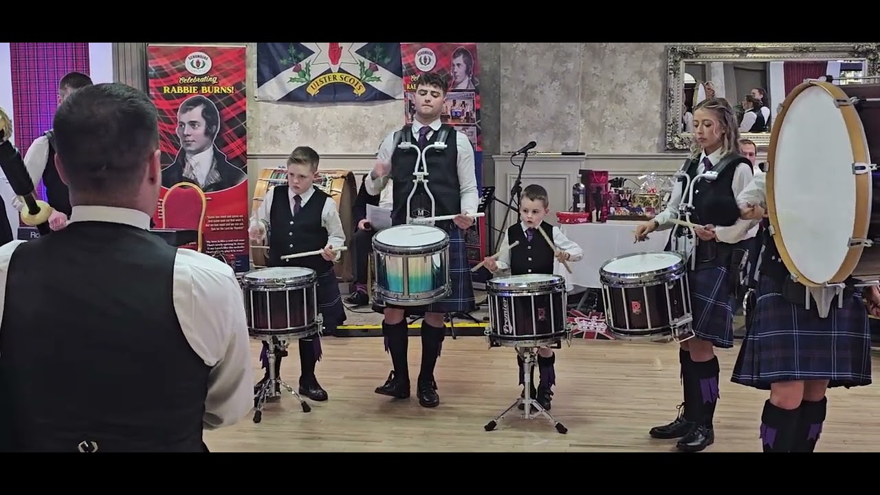 Schomberg Academy Pipe Band @ Schomberg Mourne Ulster Scots Burns Night 2025