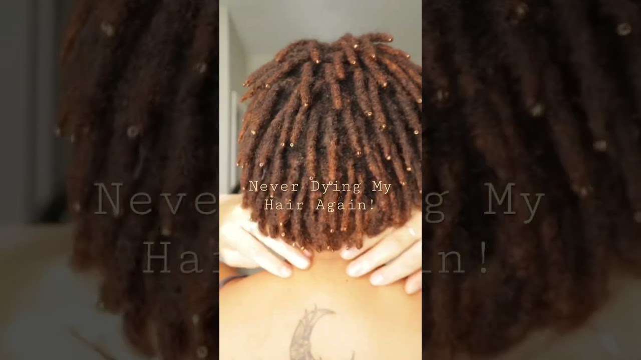 This temporary hair color is EVERYTHING! #locjourney #shortlocs #locs #asiam #locstyles