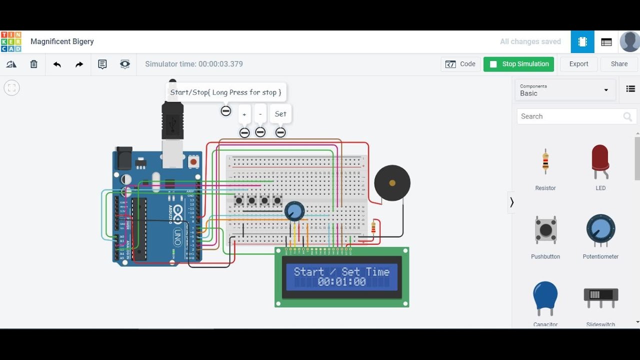 How To Make Arduino Countdown Timer with LCD || MSD