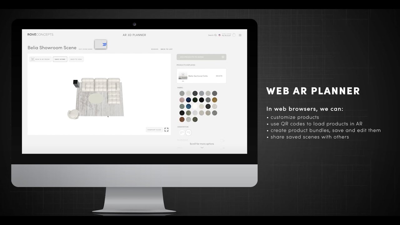 Rove AR Planner: Desktop Device UI
