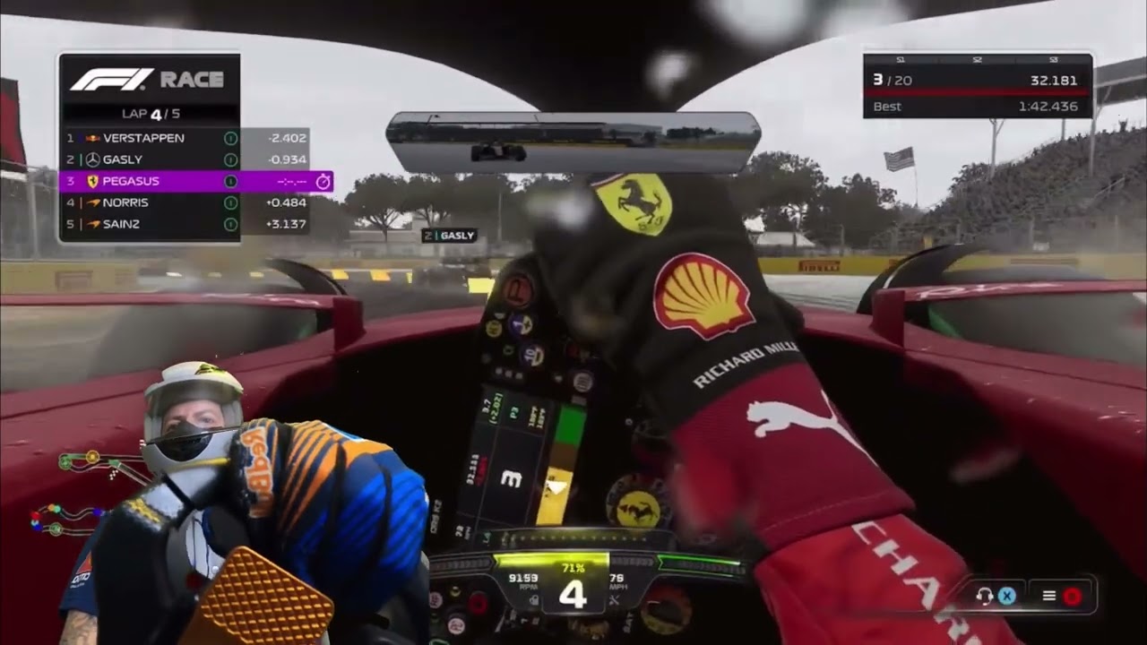 F123 immersive cockpit/ helmet gameplay. 
