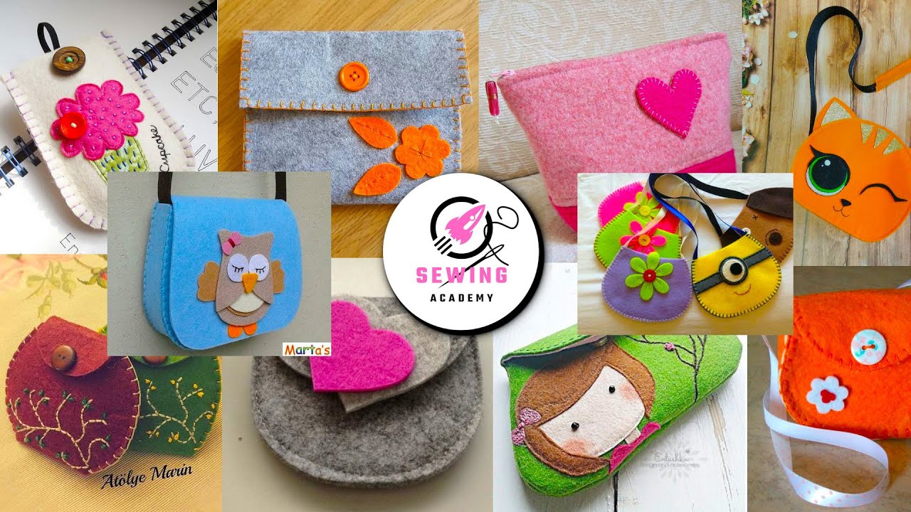 🧵 40 DIY Felt Purses & Pouches | Stylish and Easy Sewing Projects 🎀👜