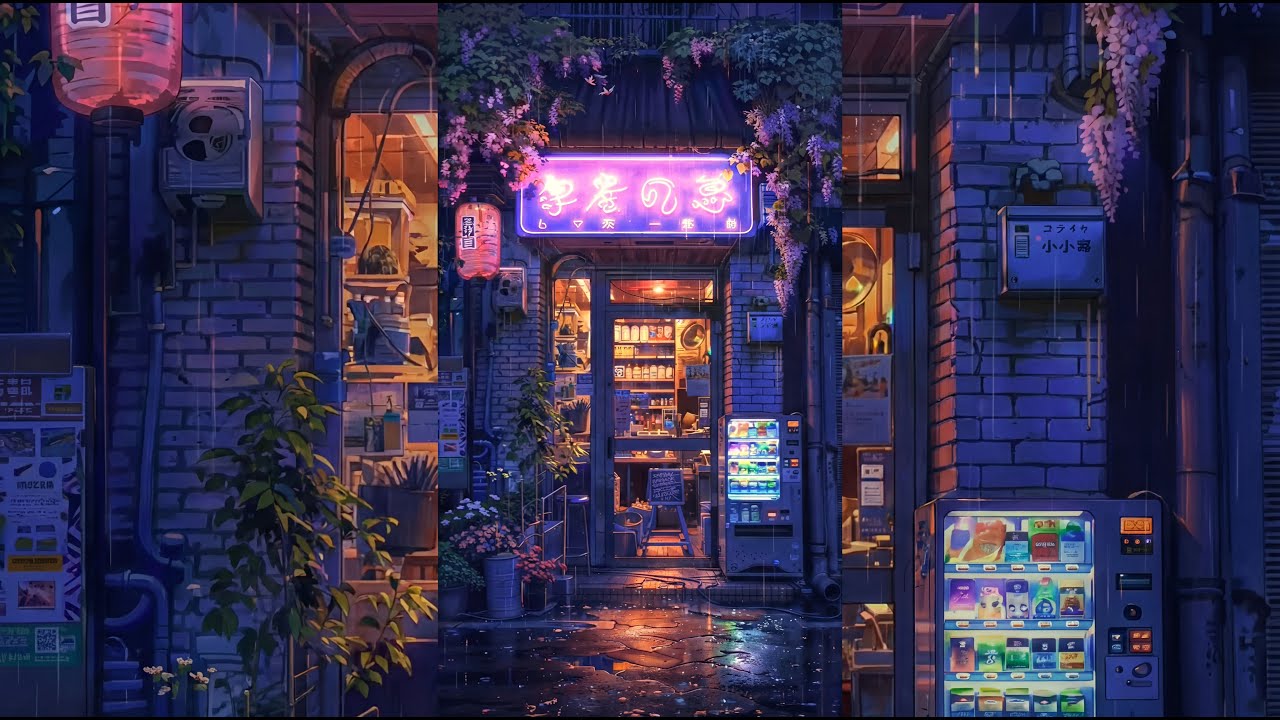 Hidden Alleyway Vibes | Lofi Hip Hop Mix for a Tranquil Atmosphere with Rain sounds
