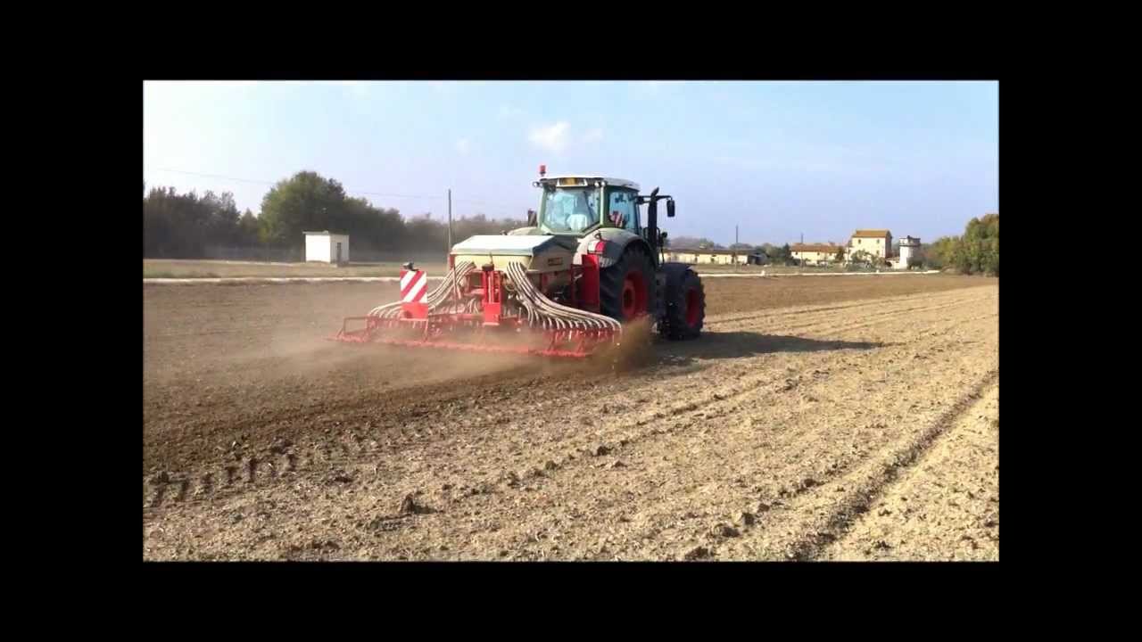 FENDT 828 VARIO - SEMINATRICE AGUIRRE BOTA 5 MT