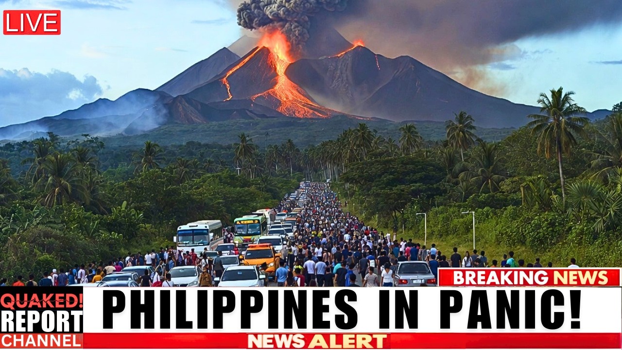 Staggering Footage Of Mayon Volcano Biggest Eruption Ever - 4 Miles Of Area Evacuated!