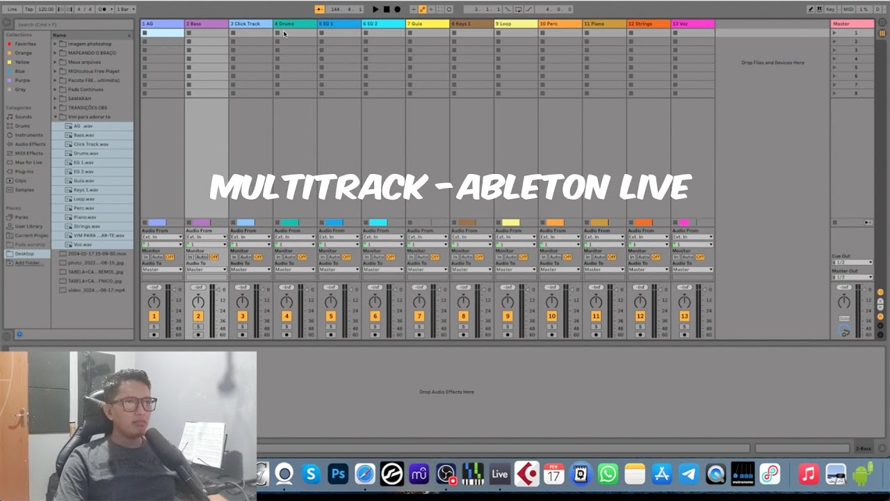 Configurando MULTITRACK no ableton live