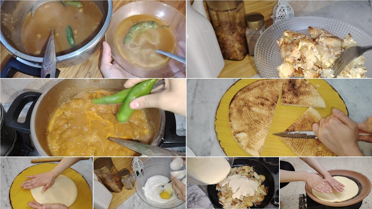 روتين منزلي بسيط🏠نهار كامل في المطبخ🧑‍🍳كيفاش تجي الڨراتان في المقلة بهذي الطريقة🤔