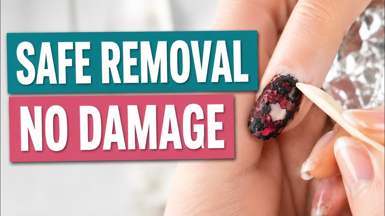 How to Remove Gel Polish Safely at Home | Professional Nail Technician Tutorial