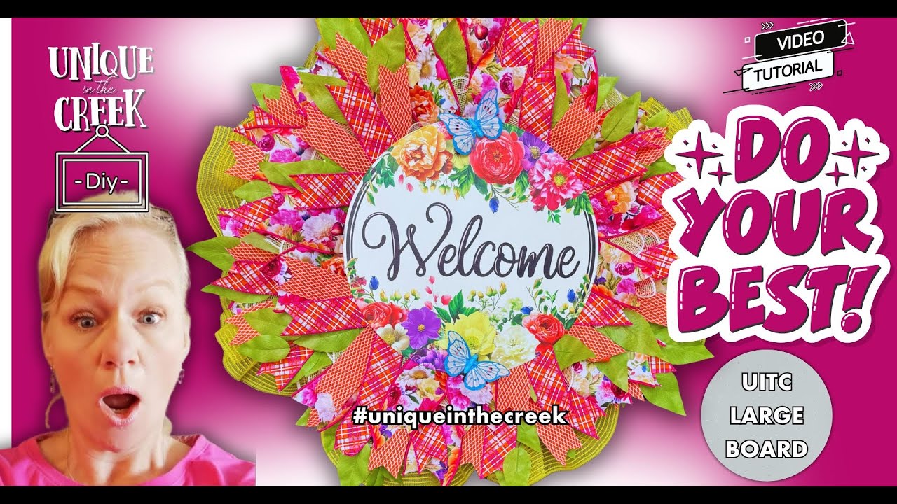 Transform Your Door with this Stunning Seasonal Wreath #wreathmaking #wreath w