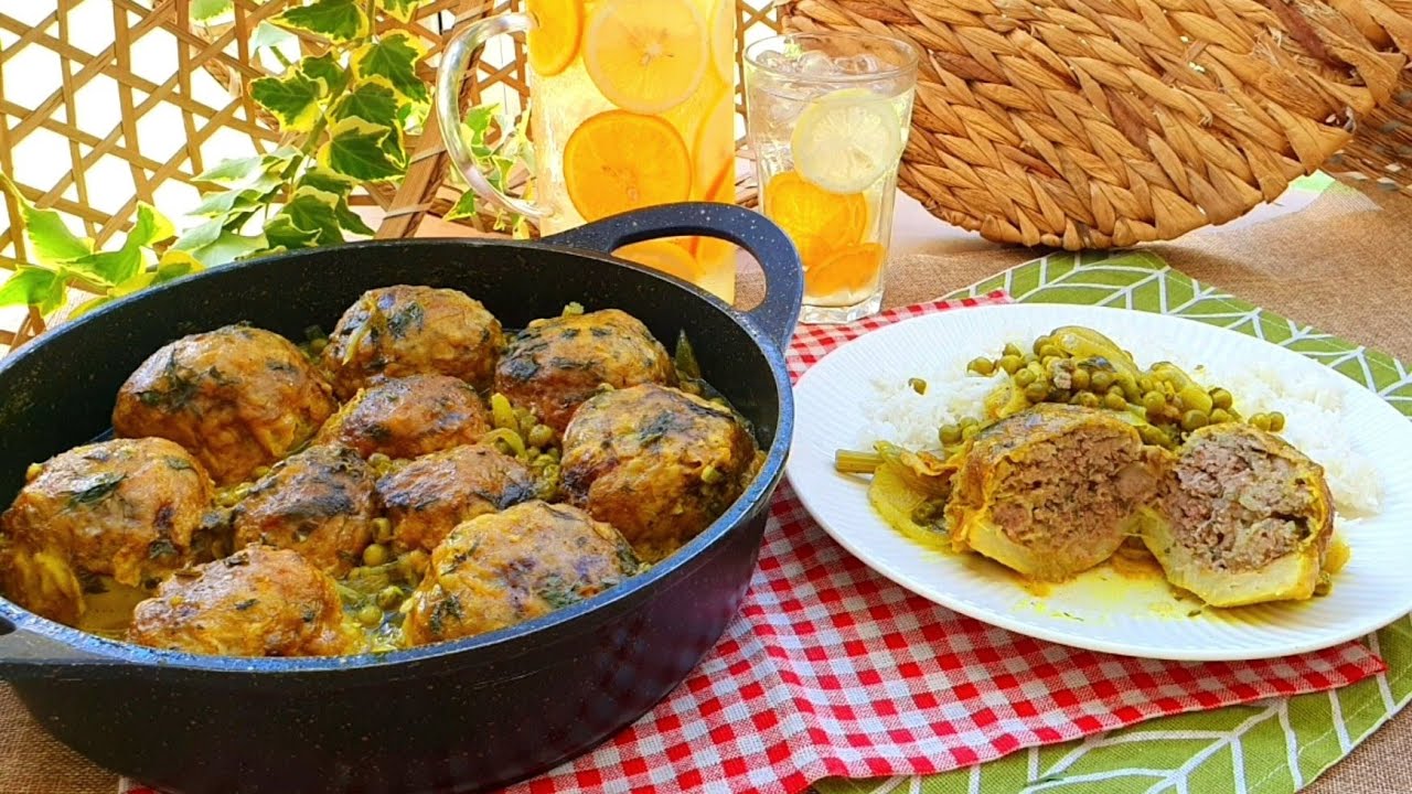 תחתיות ארטישוק ממולאות בשר ||   Stuffed artichoke hearts with meat