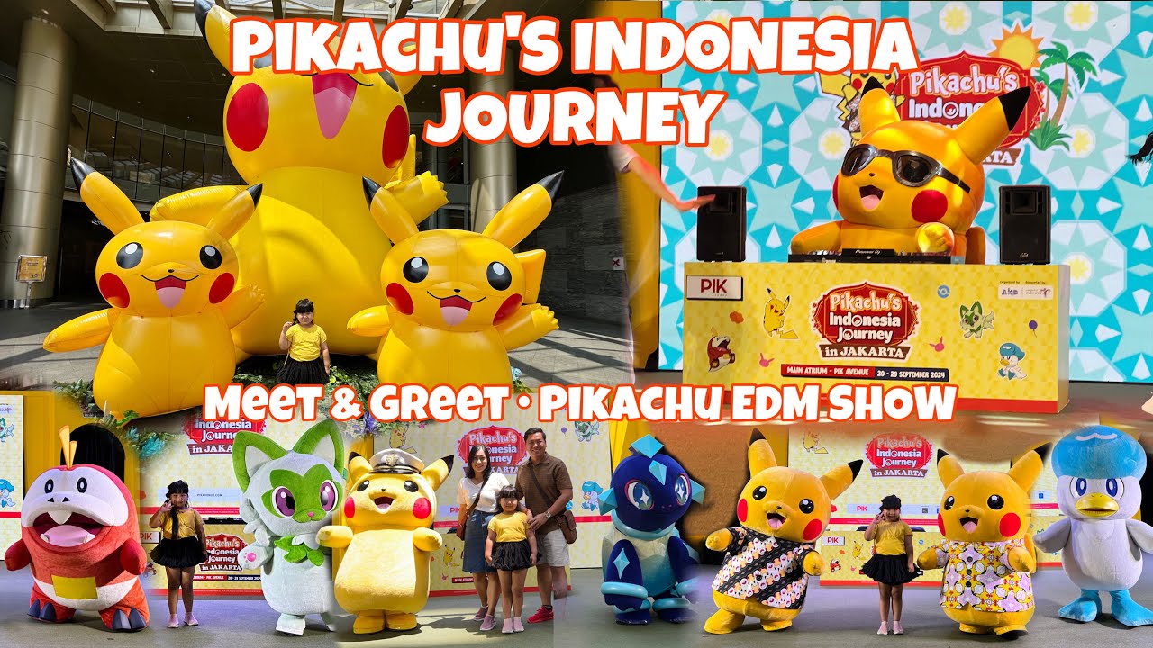 PIKACHU'S INDONESIA JOURNEY | MEET & GREET PIKACHU POKEMON PIK AVENUE #pikachu #pokemon