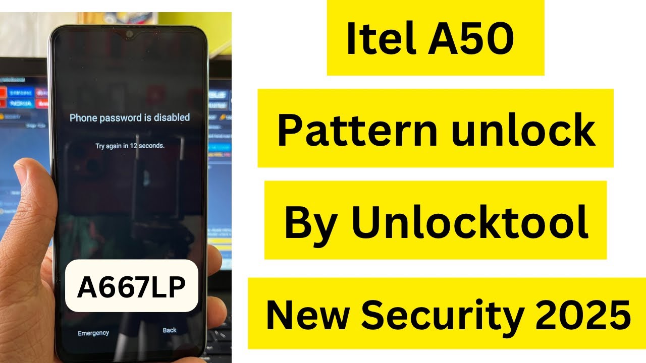 Unlock Itel A50 (A667LP) Pattern in 2025 ⚙️ | UnlockTool Latest Method!