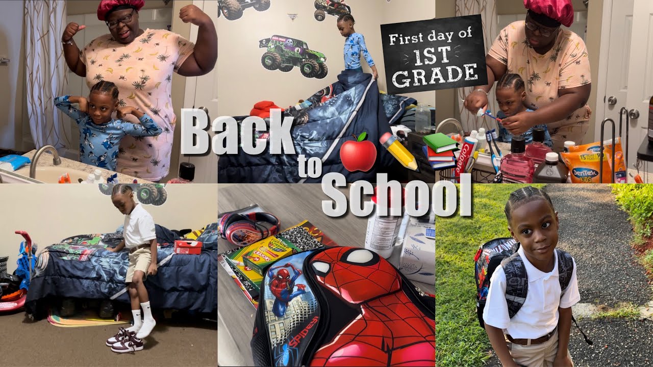 🍎✏️BACK TO SCHOOL VLOG | ELIJAH IS OFFICIALLY A 1ST GRADER 🤩, HOW OUR MORNING WENT…😎