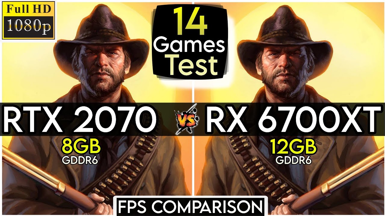 RTX 2070 vs RX 6700 XT – FPS Comparison in 14 Games